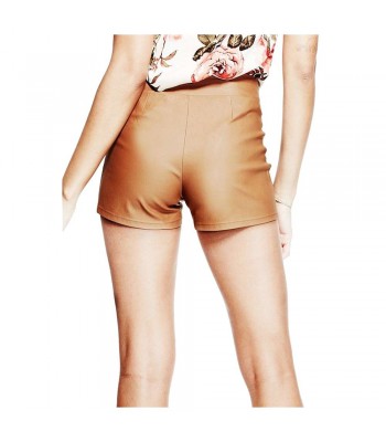 Women’s Gothic Genuine Lambskin Leather Shorts